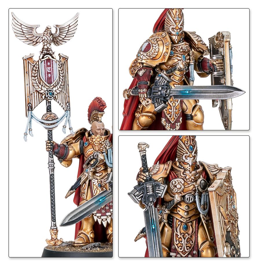 Sentinel Guard forming a defensive frontline in a Custodes army