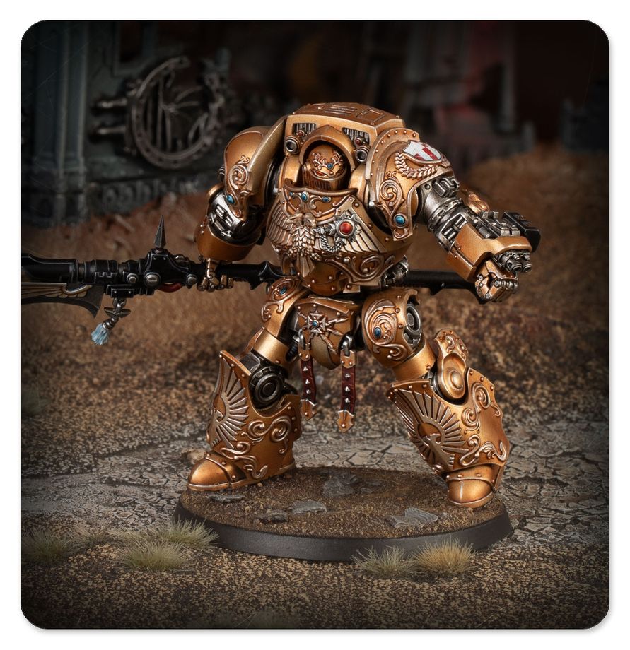 Custodian Dreadnought v plnej bojovej výzbroji