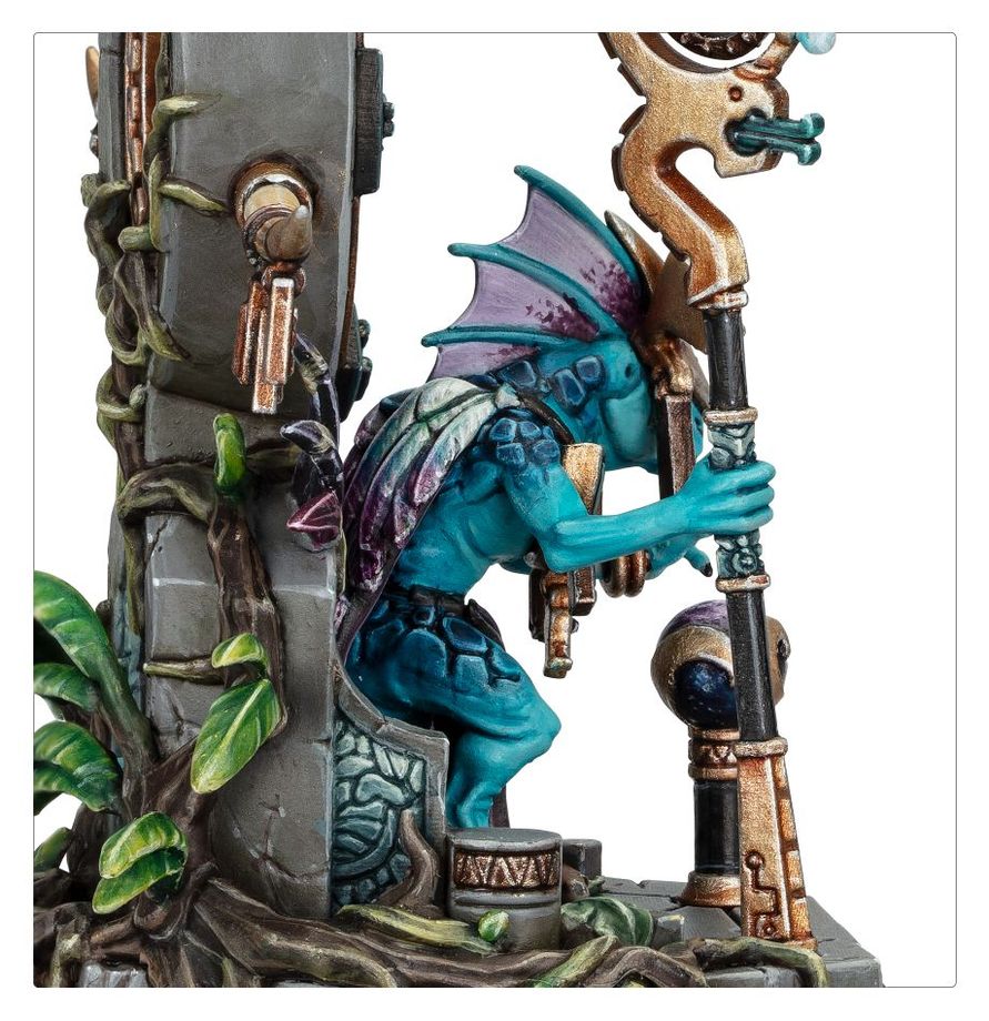 Warhammer Seraphon Skink Starseer hobby detail
