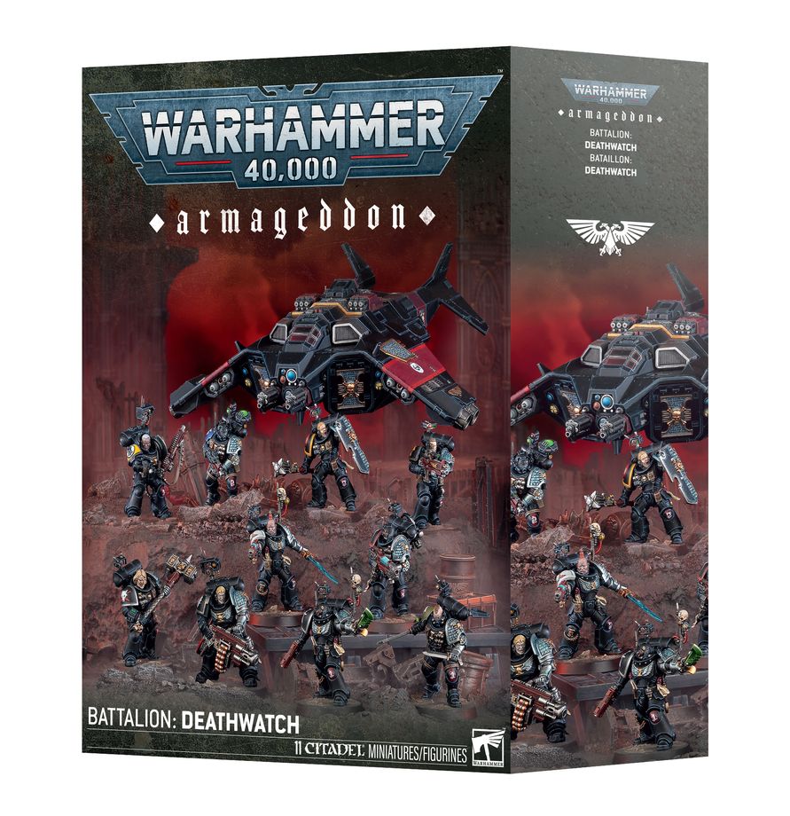 Deathwatch Kill Team miniatúry z boxu Armageddon Battalion