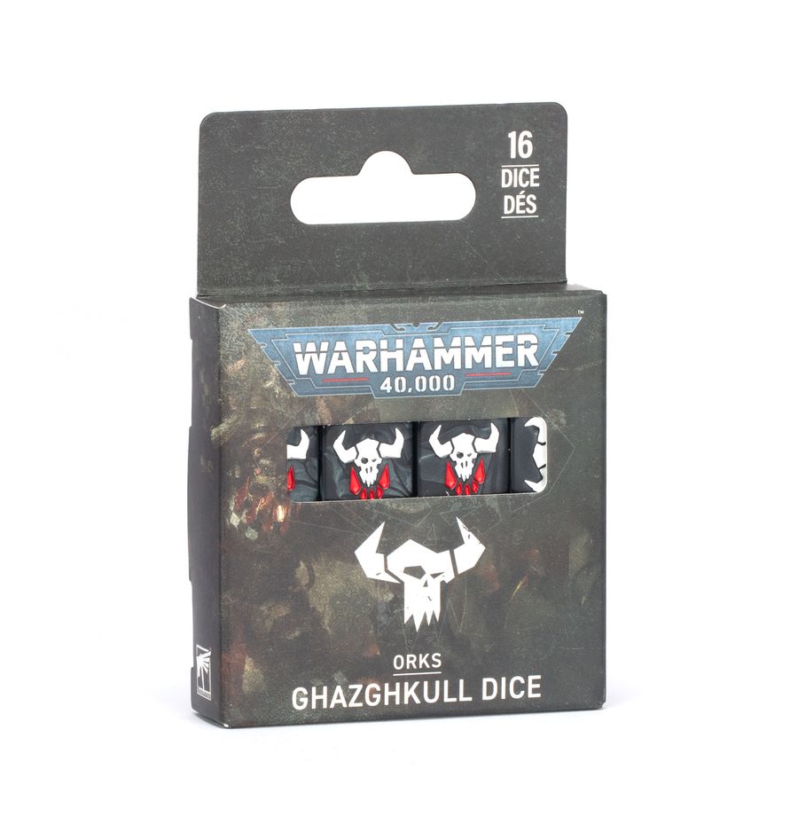 Ork dice being rolled
