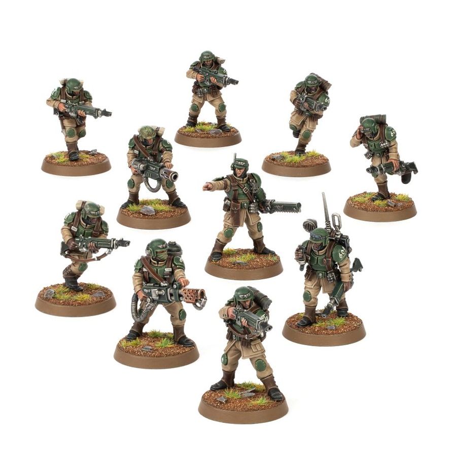 Astra Militarum vehicles prepared for a mechanised advance