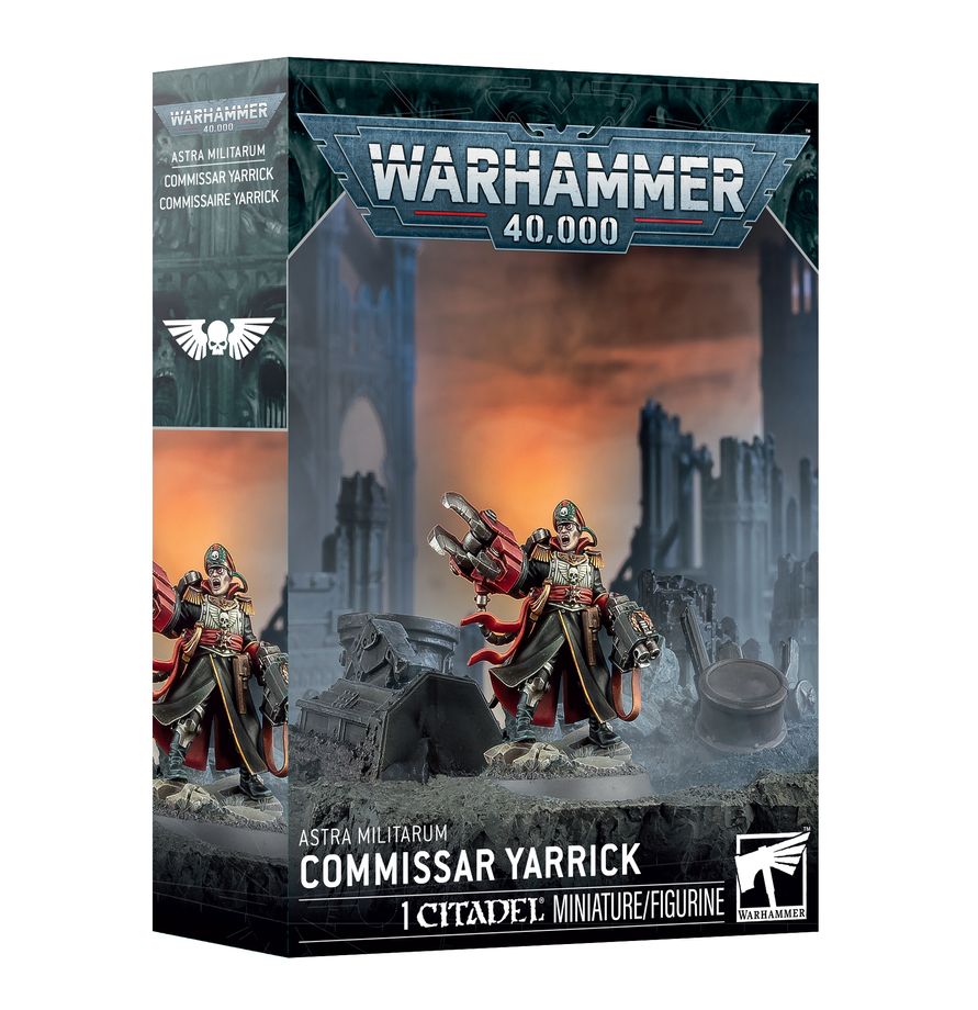 Detailed Commissar Yarrick character model for Astra Militarum armies