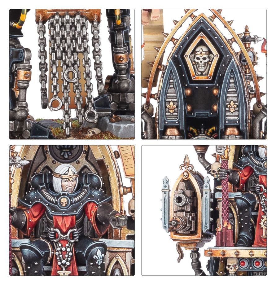 Adepta Sororitas character miniature display