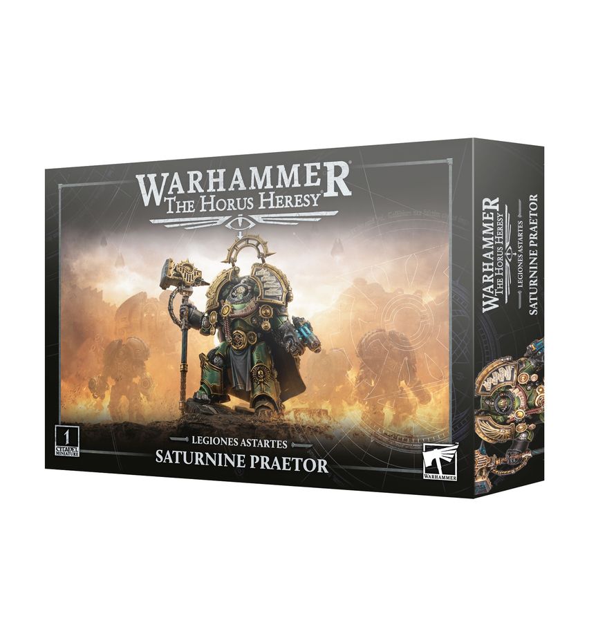 Detailed Saturnine Praetor model for Horus Heresy armies