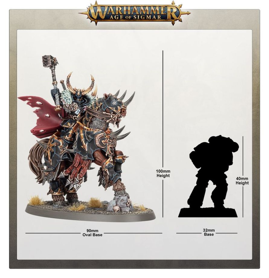 Chaos Lord on Daemonic Mount – démonický tátoš a výstroj jazdeckého bojovníka