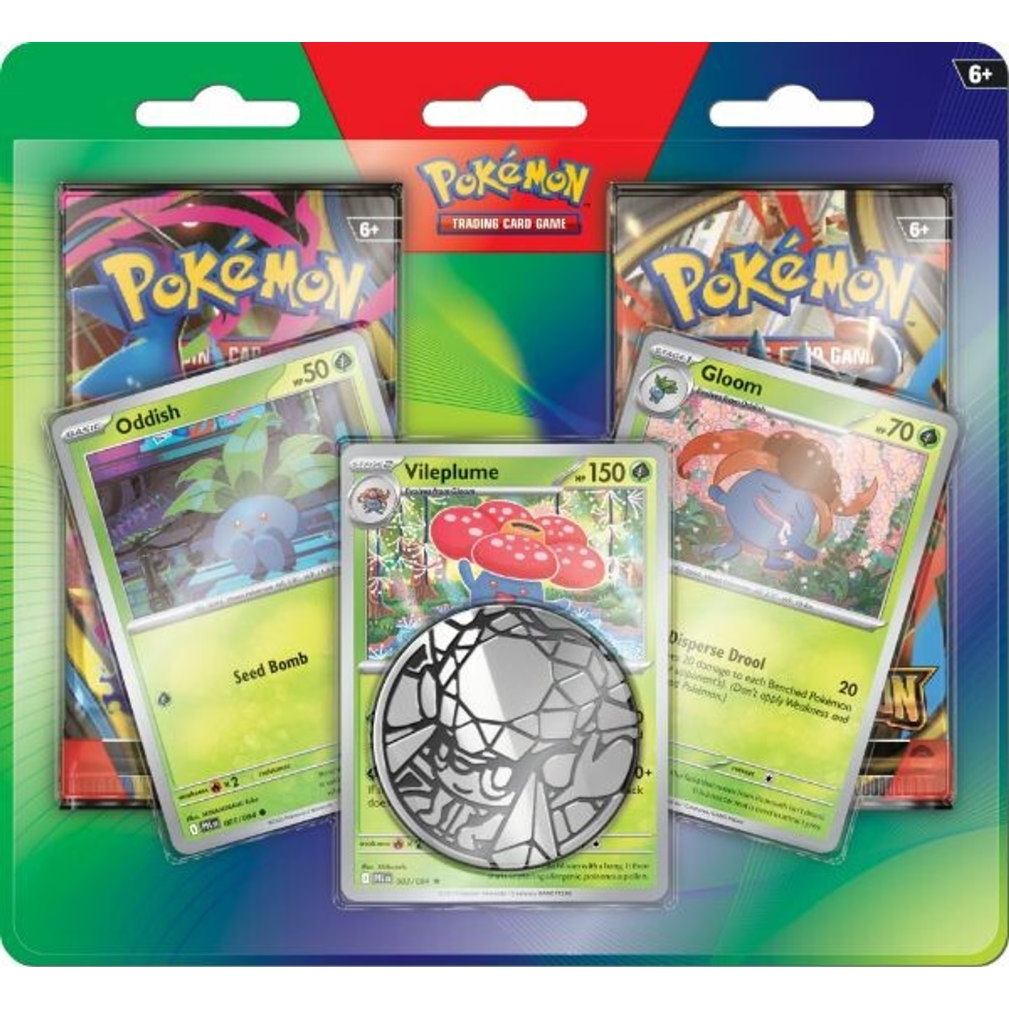 Detailed look at the booster pack artwork inside the blister