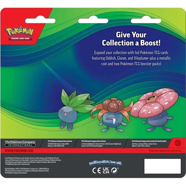Back side of the blister pack with product info