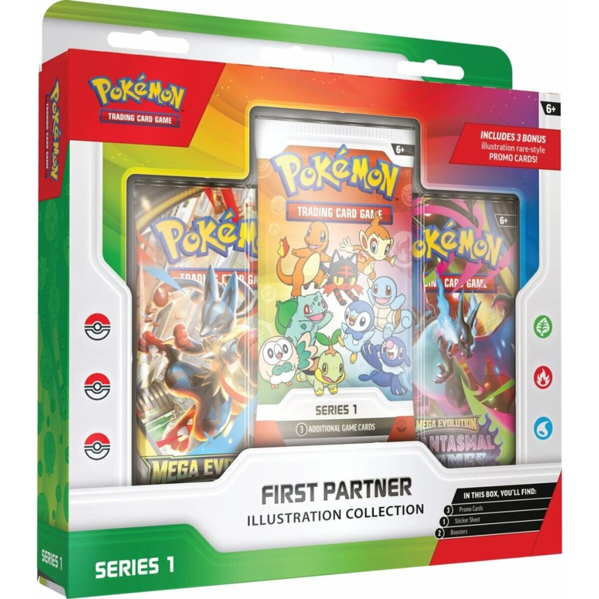Pokémon TCG First Partner Illustration Collection Series 1 Box Front