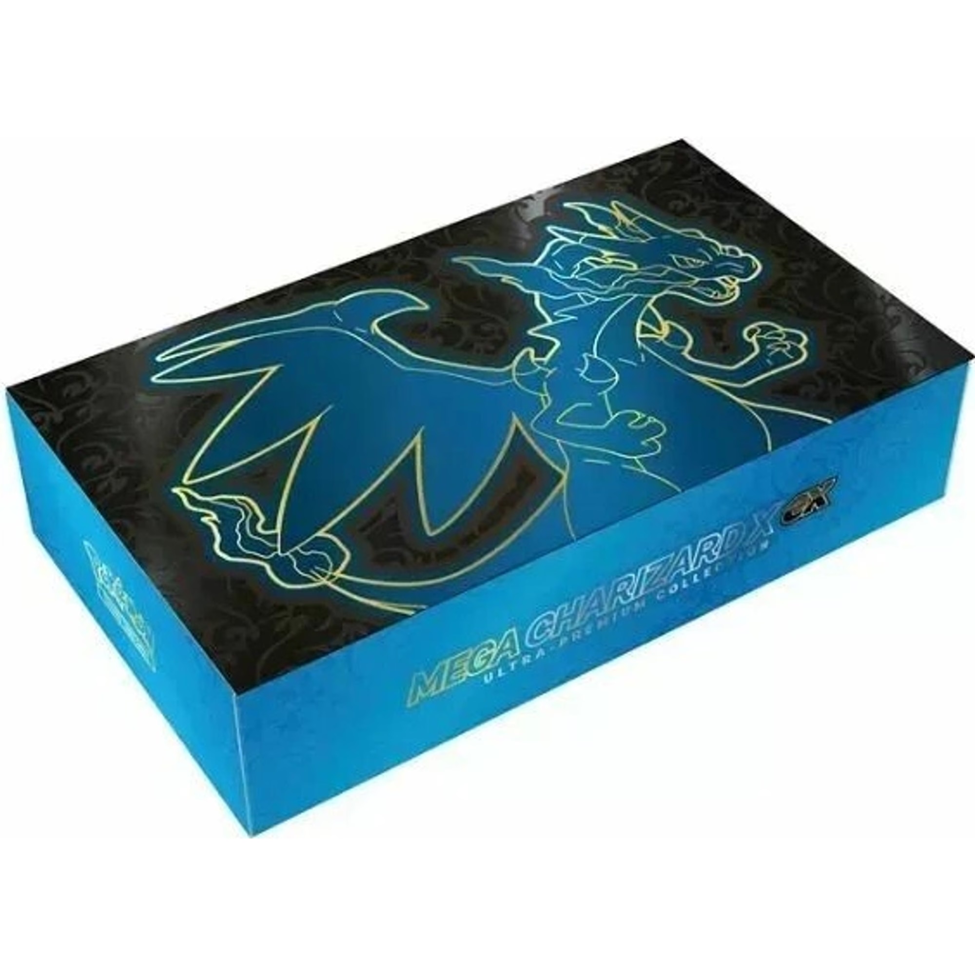 Pokémon TCG Mega Charizard X ex Ultra Premium Collection box layout
