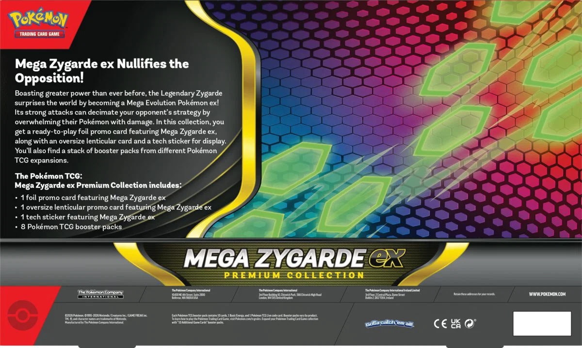 Back view of the collection packaging highlighting product details