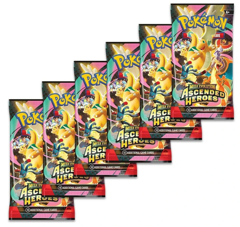 Individual loose cards being sorted into clear plastic sleeves