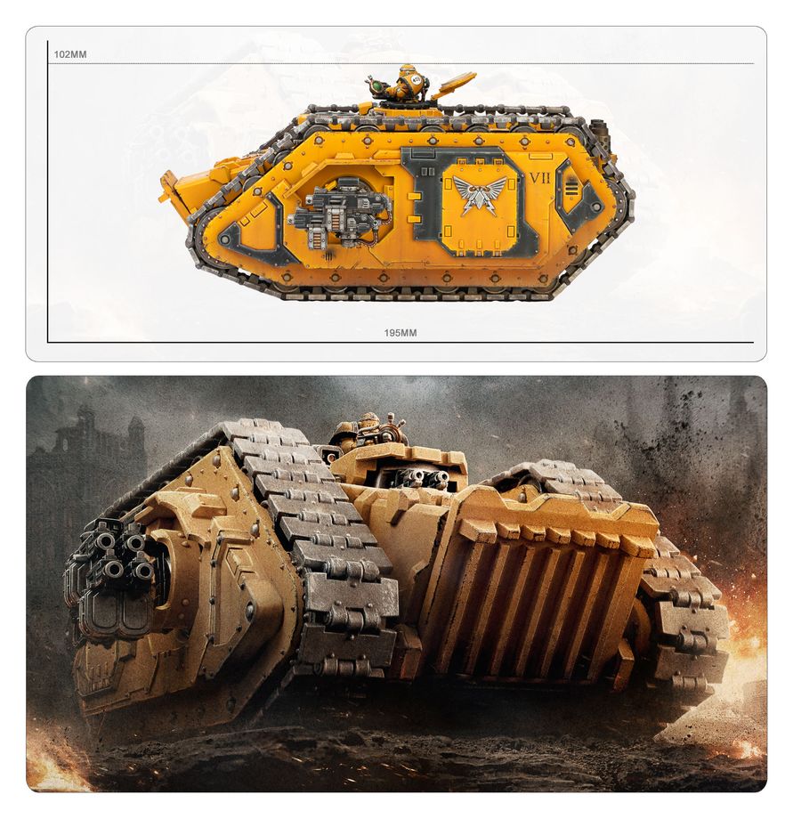 Spartan Assault Tank ze zadní strany ukazující motory