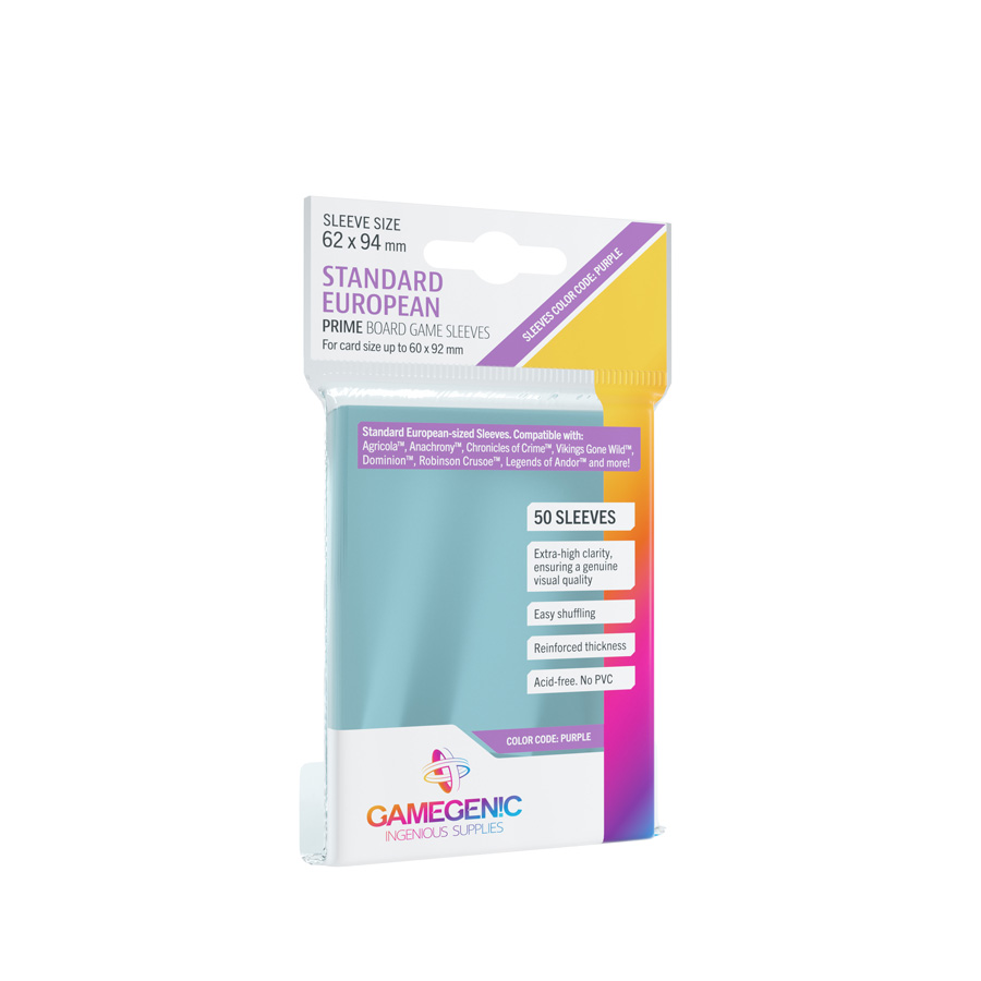 Gamegenic: MATTE Standard European-Sized Sleeves 62 x 94 mm