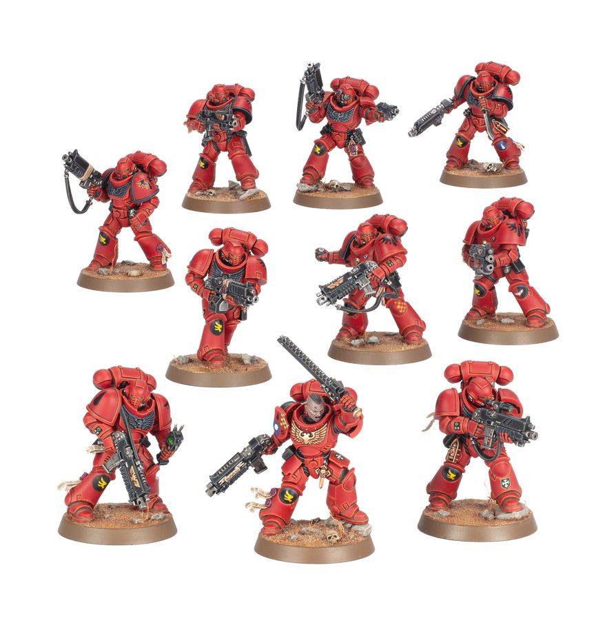 Space Marines miniatury z boxu Armageddon