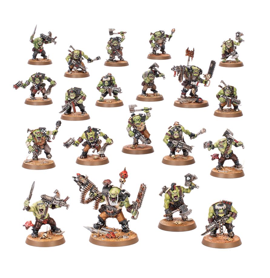 Orks miniatury z boxu Armageddon