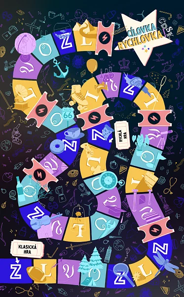 Players at the table playing a party game