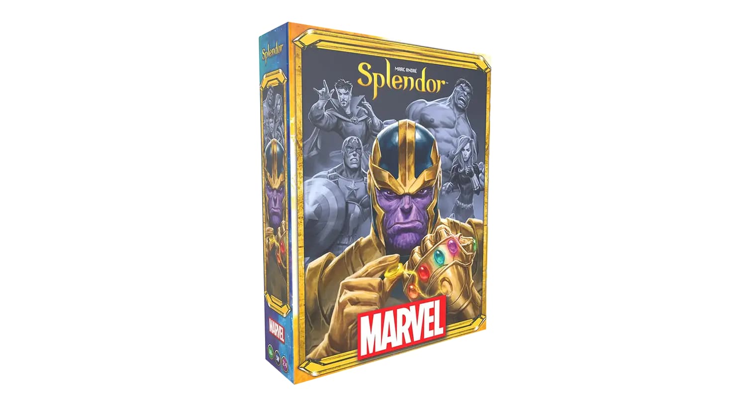 Detailní pohled na karty postav z univerza Marvel.