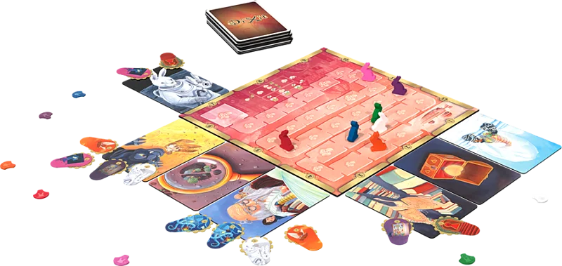 Detail of dreamlike and fairytale Dixit cards