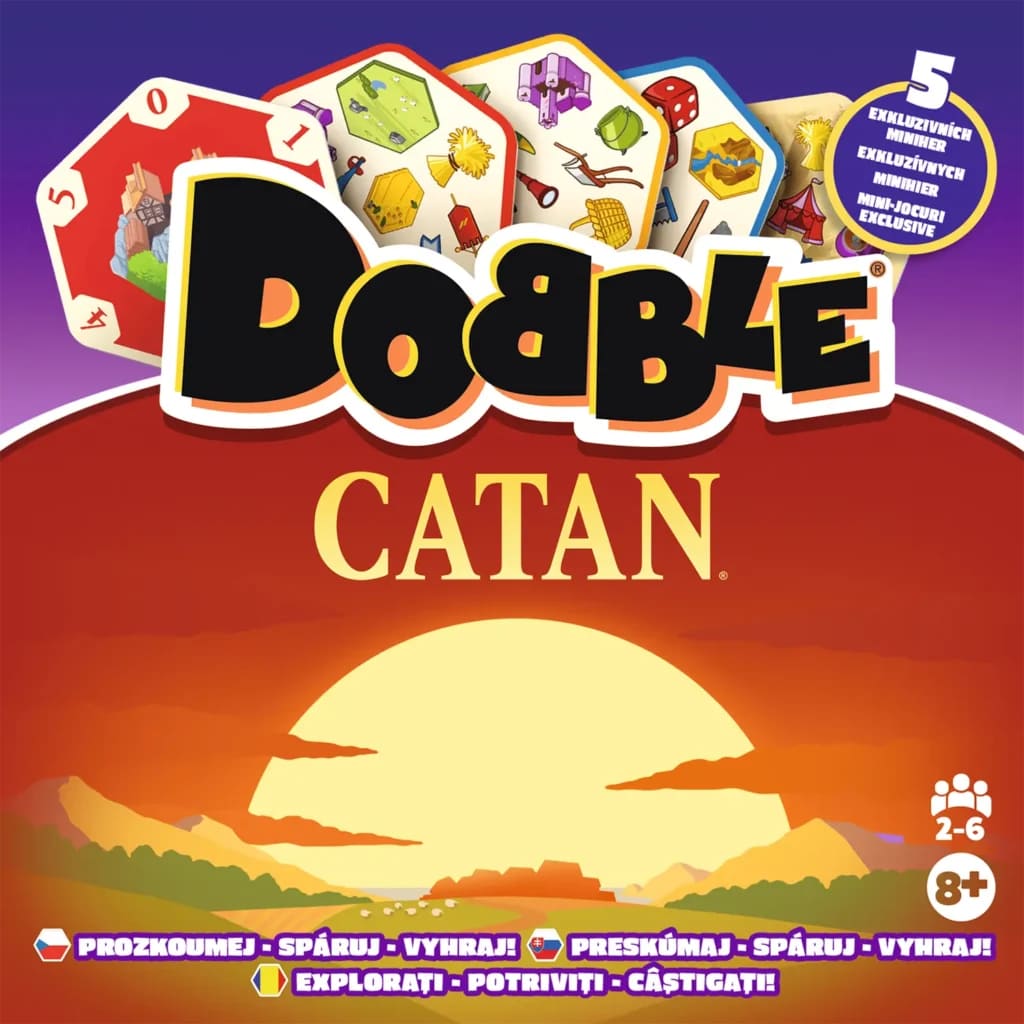 Dobble Catan playing cards