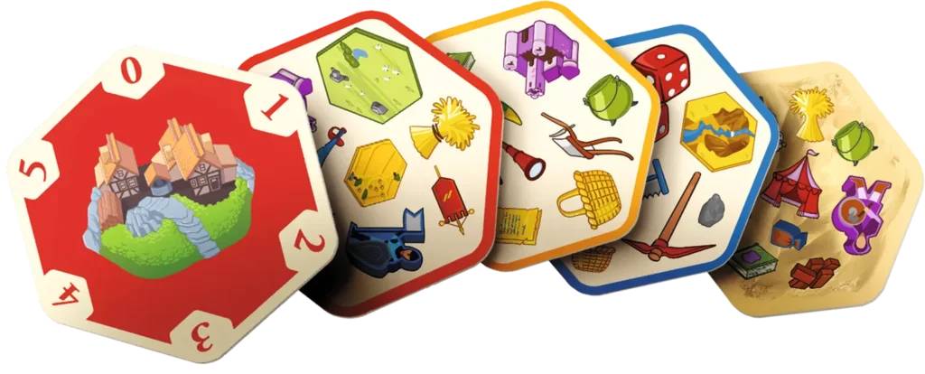Game cards with Catan theme