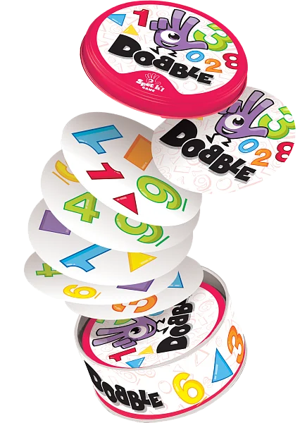 Playful cards featuring numbers and shapes
