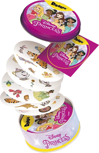 Close-up of cards featuring Disney Princess characters