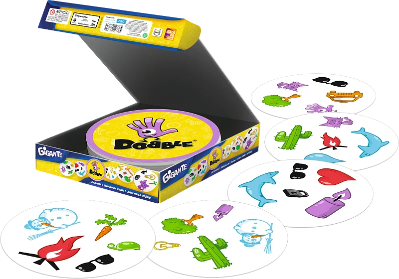 Detail of giant Dobble Giant cards