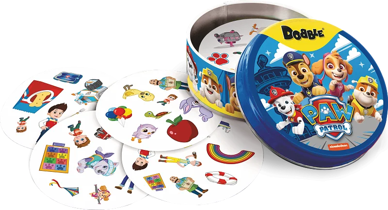 A group of children playing Dobble Paw Patrol