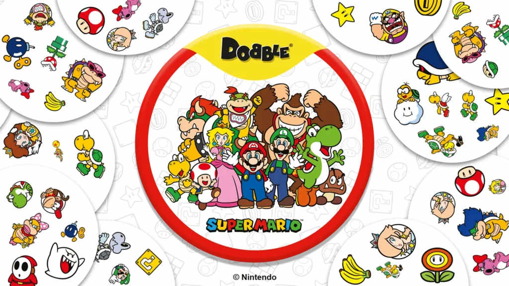 Dobble Super Mario game cards