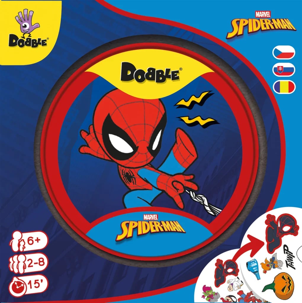 Dobble Spider-Man game cards