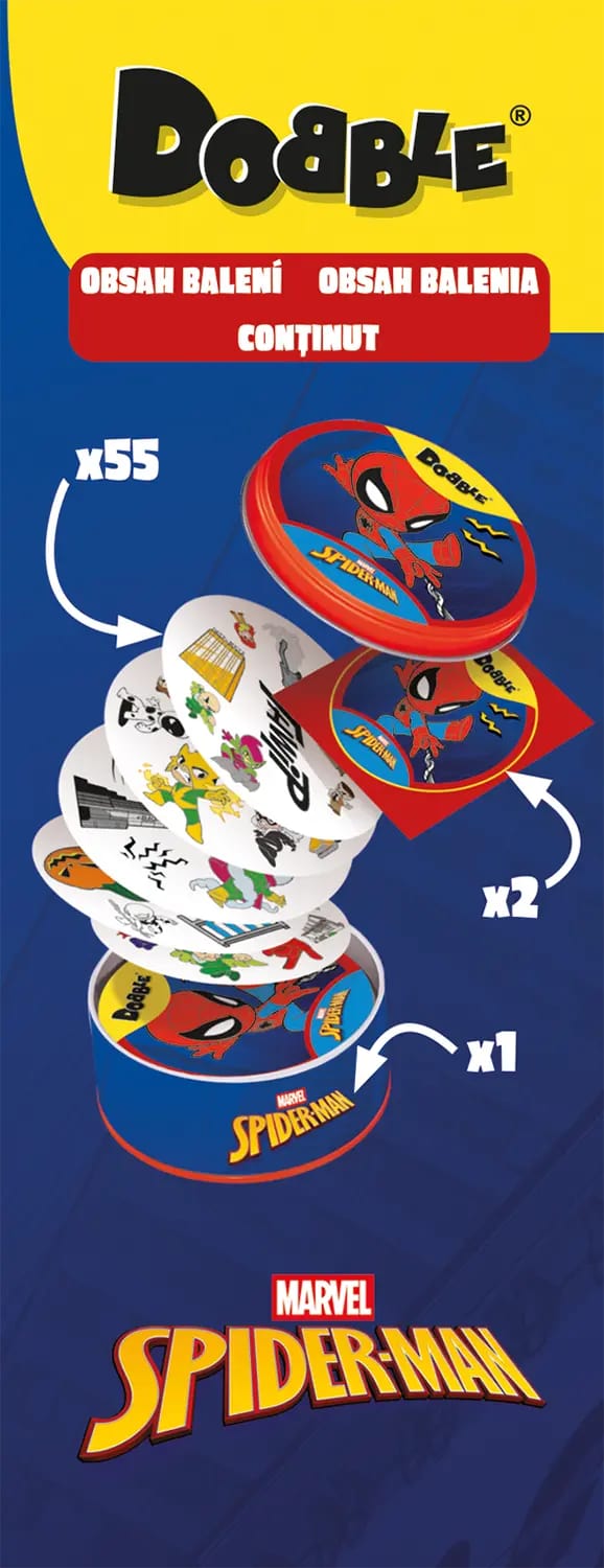 Dobble Spider-Man tin box