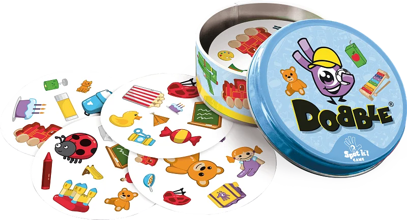 Kids playing Dobble Junior together
