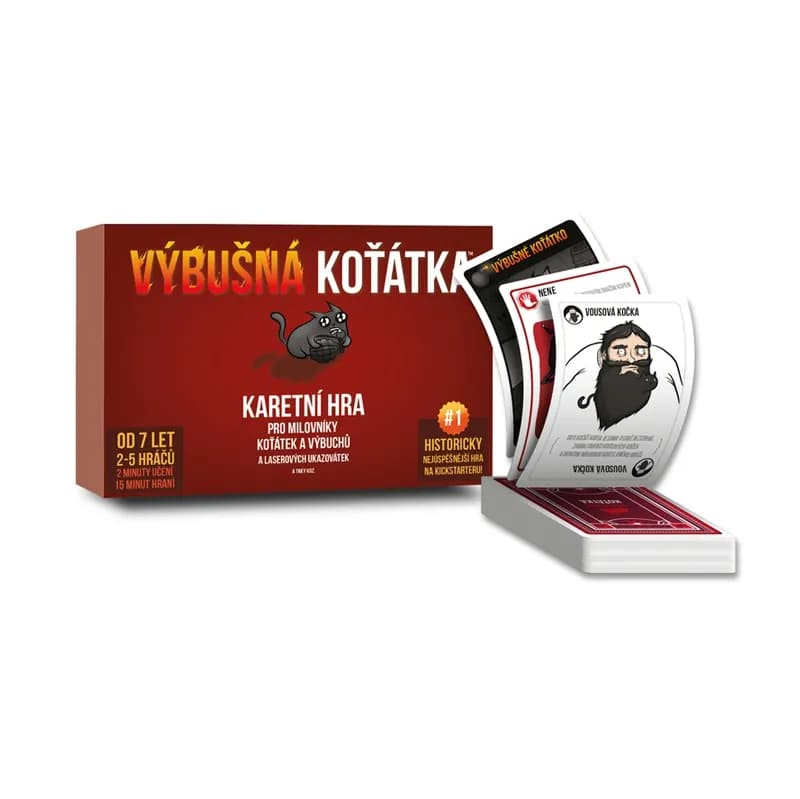 Hráči smějící se při hře Výbušná koťátka.