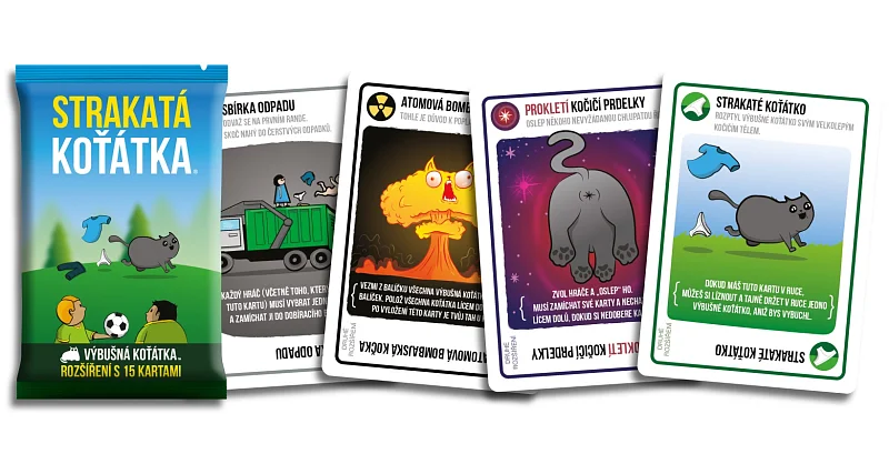 Detail of cards with new illustrations