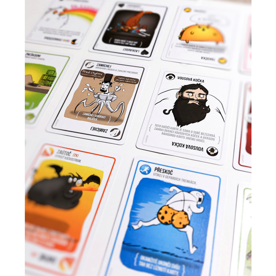 Players holding cards in suspense