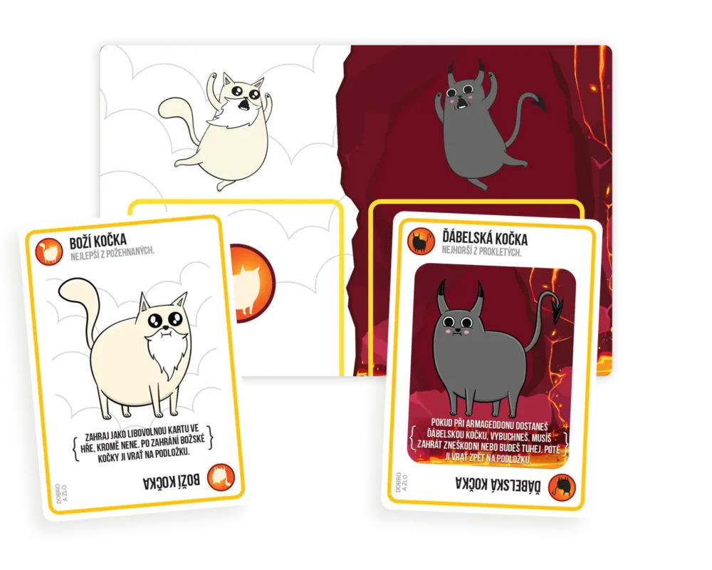 The Good vs. Evil edition card deck.