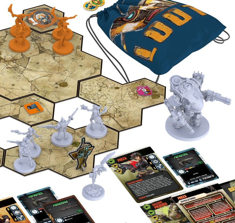 Close-up of game cards showing weapons and missions.