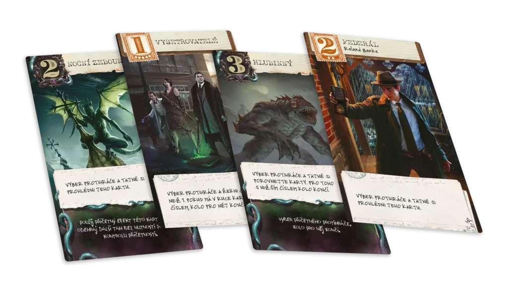 Detail of favor tokens and cards.