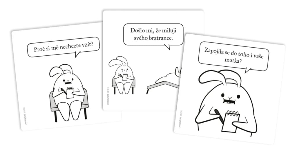 Detail of cards with bizarre problems.