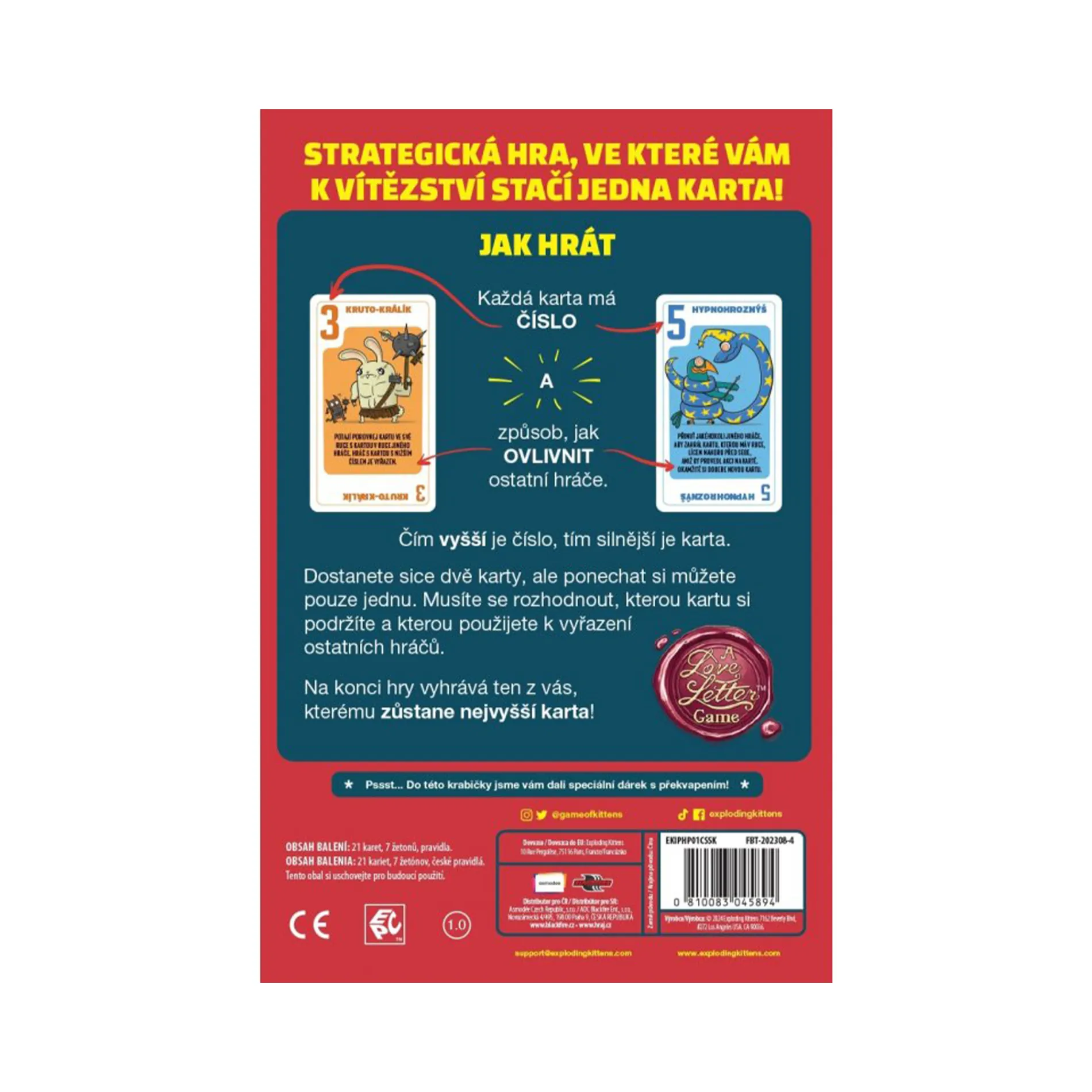 Detailed view of the game box