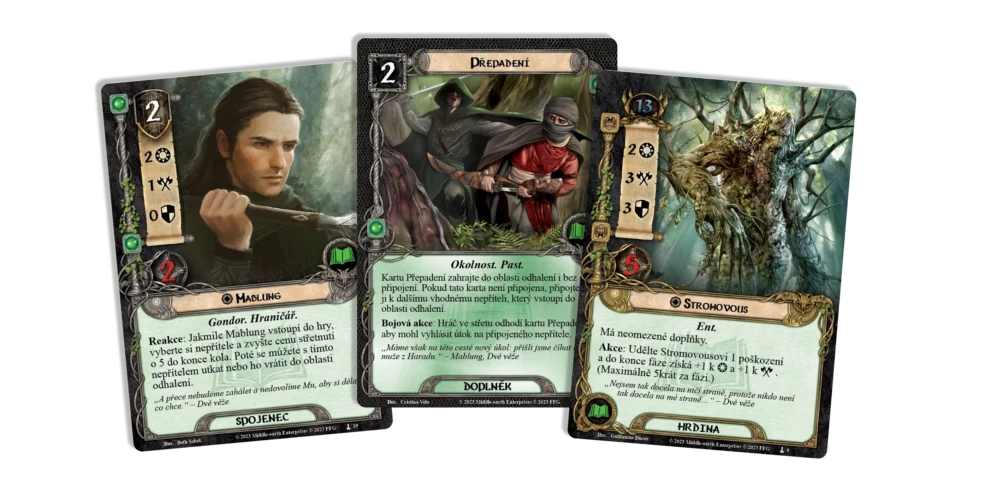 Card featuring the Battle of Helm’s Deep.