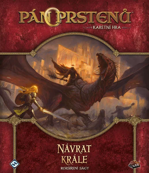 Players preparing cards from The Return of the King expansion for a game.
