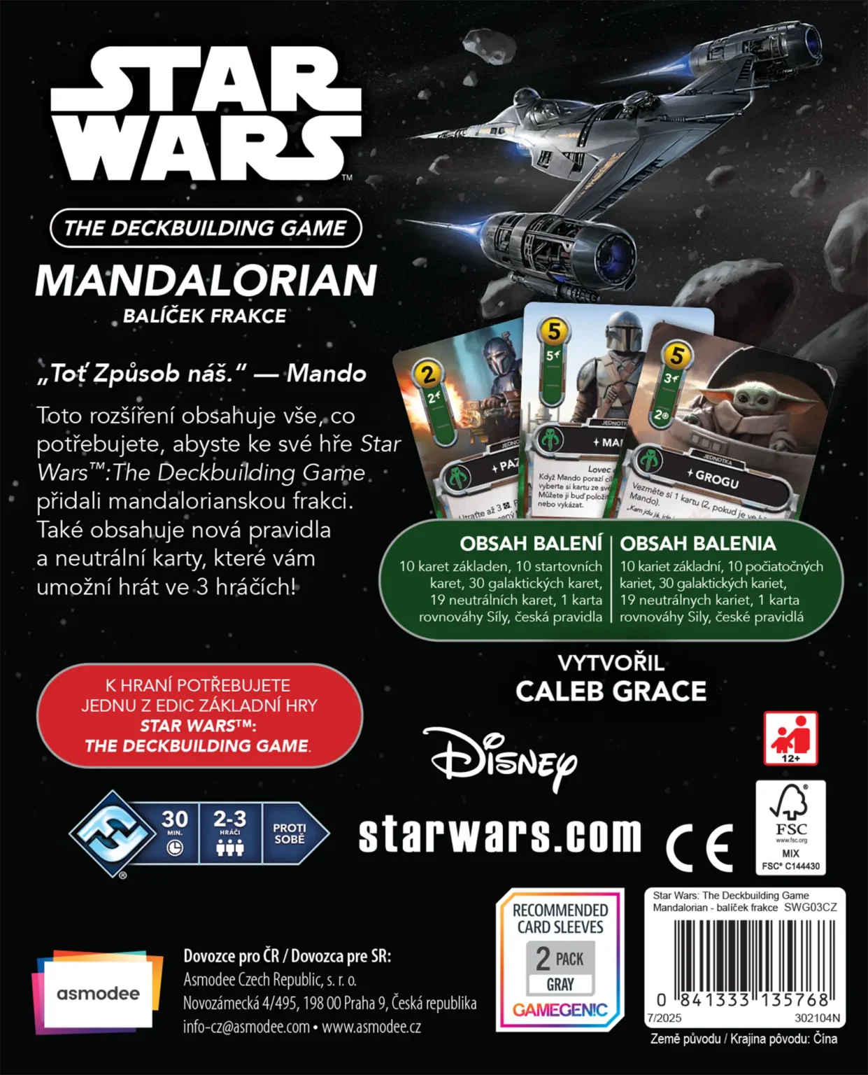 Cards featuring Mandalorian heroes.