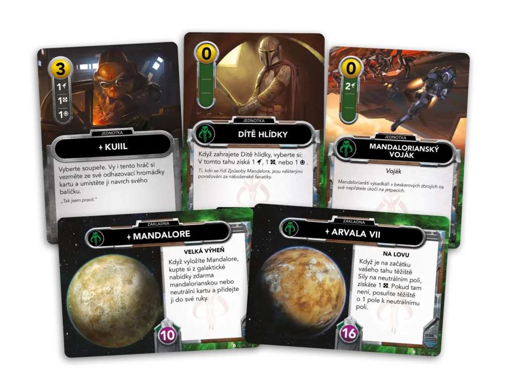 Mandalorian equipment card.