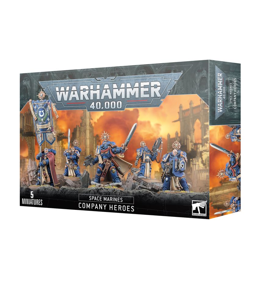 Company Ancient s praporem kapituly Space Marines