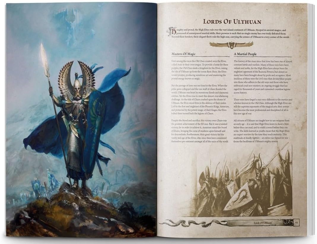 Warhammer: The Old World Rulebook jako hlavní pravidlová kniha herního systému