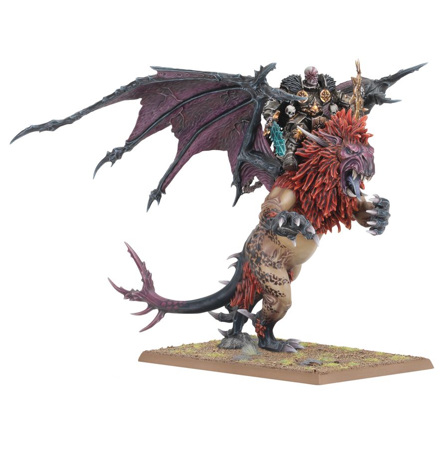 Warhammer Old World: Chaos Lord on Manticore box art