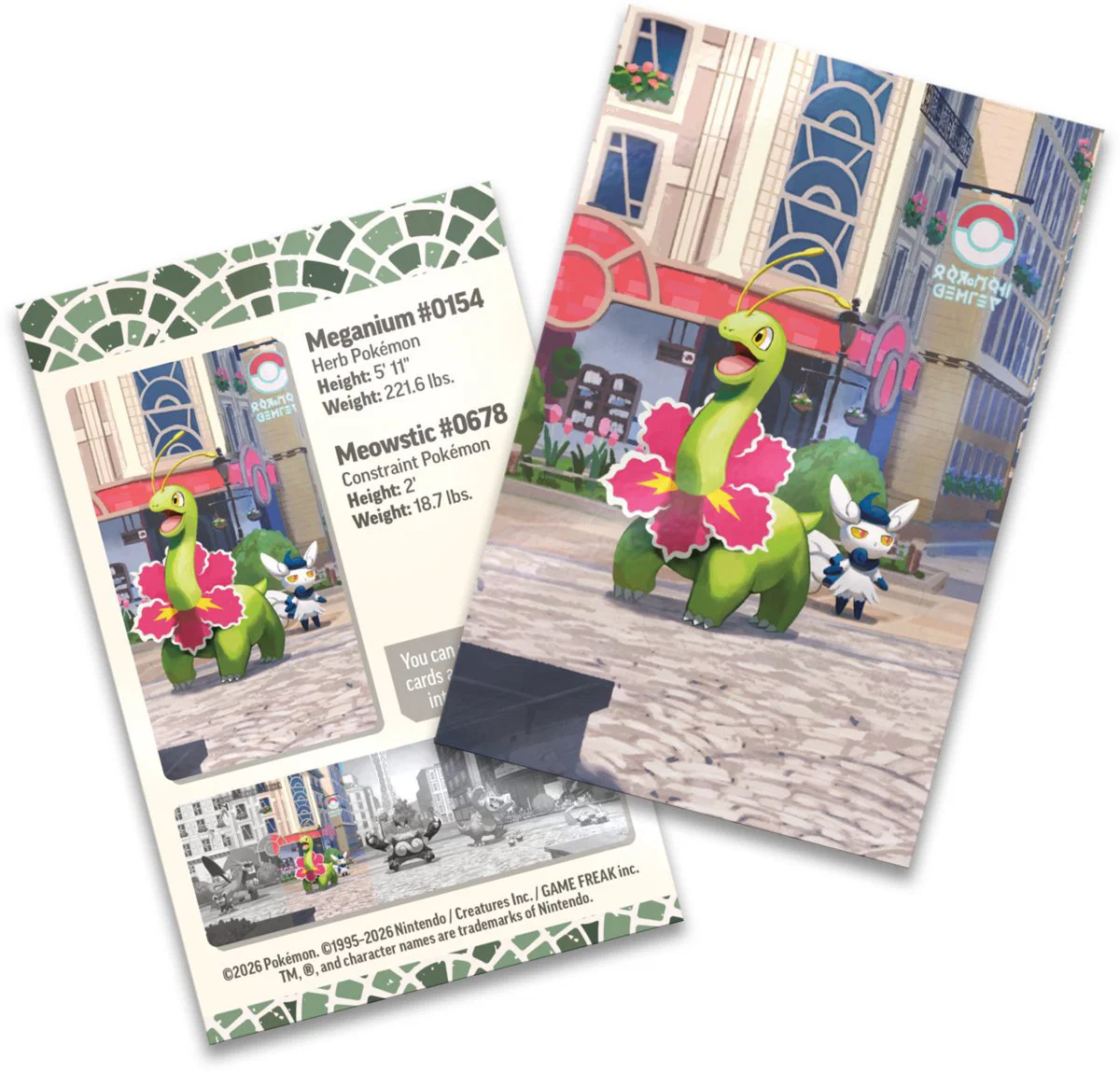 Themed Pokémon TCG tin showcased on a shelf