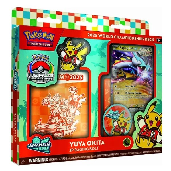 Championship deck cards on display